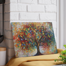 Load image into Gallery viewer, Tree of Life - Etz Chaim Tempered Glass Challah Serving/Cutting Board