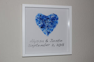 Broken Glass Picture Frame, Large 11”x14” or 12"x12"