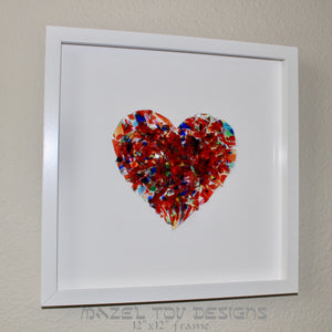 Broken Glass Picture Frame, Large 11”x14” or 12"x12"