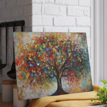 Load image into Gallery viewer, Tree of Life - Etz Chaim Tempered Glass Challah Serving/Cutting Board