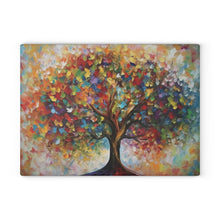 Load image into Gallery viewer, Tree of Life - Etz Chaim Tempered Glass Challah Serving/Cutting Board