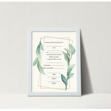 Load image into Gallery viewer, Jewish baby Boy Bris Ceremony Certificate, B&#39;rit Milah, ready to ship