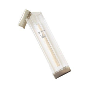 Silver Colored Jewish Mezuzah Case you fill with your Broken Glass Shards Under the Chuppah, you fill