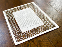 Load image into Gallery viewer, Papercut Ketubah -  Fast Shipping, Star of David Border design, for Jewish Wedding