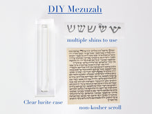 Load image into Gallery viewer, DIY Mezuzah Case, paint it, eecorate with your own broken wedding glass, or leave it as is, multiple options available