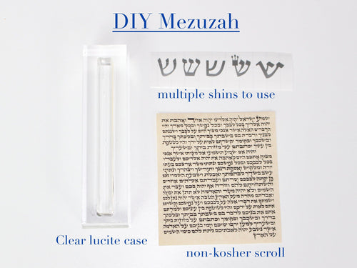 DIY Mezuzah Case, paint it, eecorate with your own broken wedding glass, or leave it as is, multiple options available