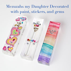 DIY Mezuzah Case, paint it, eecorate with your own broken wedding glass, or leave it as is, multiple options available