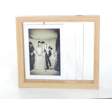 Load image into Gallery viewer, Broken Jewish Chuppah Glass Picture/Photo Frame keepsake, simple design, smashed wedding cup