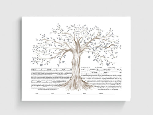 Tree of Life Ketubah - Multiple Options, Fast Shipping, for Jewish Wedding