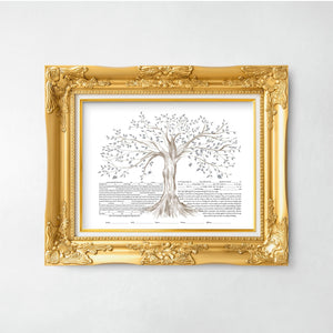 Tree of Life Ketubah - Multiple Options, Fast Shipping, for Jewish Wedding