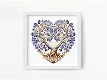 Load image into Gallery viewer, Heart Tree of Life - Etz Chaim - Colorful Art Print to display in your home or give as a gift